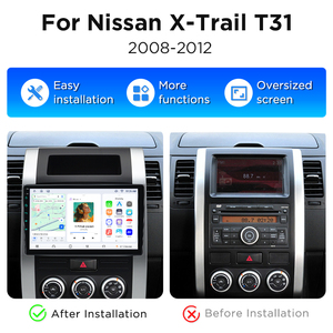 Radio para Auto Junsun con Carplay Android para Nissan Xtrail T31 2007-2015, Ventilador de Refrigeración Integrado, Navegación GPS Android, Reproductor Multimedia - Product Image 2