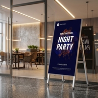 Afficheur LED intérieur P1.86 P2.5, écran publicitaire numérique portable, écran d'affichage numérique, contrôle par application sans fil, support pliable, roues mobiles