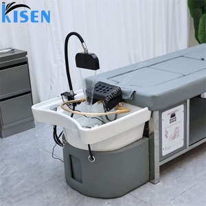 Cama de Salón Kisen Waterfall para Lavacabezas, Spa Capilar, Mesa de Sauna, Cama de Masaje Tailandés Personalizada con Circulación de Agua - Product Image 6