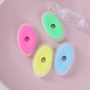 Gomme ovale en plastique pour stylos gel, couleurs mélangées aléatoirement - Product Image 2