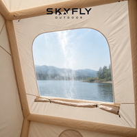 Tentes de camping d'extérieur imperméables en Oxford kaki pour la randonnée en famille et le jardin, personnalisables OEM, vente en gros