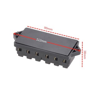 Caja de fusibles de hoja ATO estándar de circuito de 6 vías DC 12V/24V soporte de bloque de fusibles de coche - Product Image 5