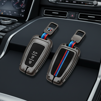 3 couleurs différentes, clé de voiture en métal et silicone pour Toyota Camry Corolla RAV4, accessoires de voiture avec porte-clés