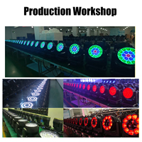 Prix Usine 19x15W Moving Head Wash RGBW 4-en-1 LED Chips Zoom Strobe DMX512 Contrôle Sonore IP20 Lumières de Scène pour Mariages Clubs Bars DJ Discothèques