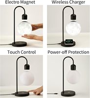 Veilleuses magnétiques intelligentes de lampe de lune de lévitation flottante d'impression 3d avec la charge sans fil