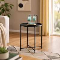 Table latérale nordique colorée, Table basse, moderne, japonaise, en métal, pour la maison, colorée