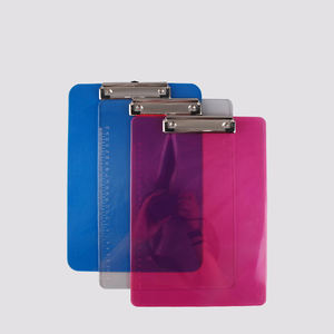 Office School A4 Custom clear Plastic <b>Clipboard</b> With Metal Clip Mini Menu Folder Board - Product Image 3