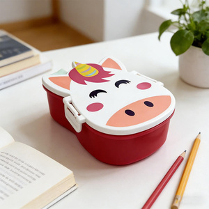 Boîte à lunch portable pour enfants Maisons, sans BPA, avec couvercle en PP, anti-fuite, multifonction, <span class=keywords><strong>bento</strong></span> avec conservation pour les repas scolaires - Product Image 2