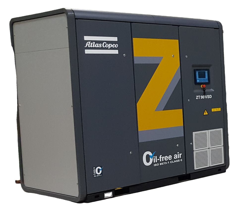 ZT 75 VSD Model 12M3/MIN 130 PSI Pressure Oil-free Air Cooling Rotary ...