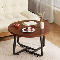 Table basse nordique simple, table basse ronde moderne pour le salon