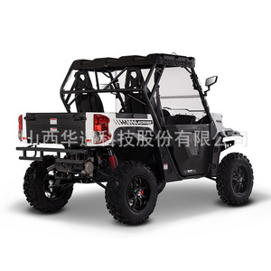 รถอเนกประสงค์ขับเคลื่อน 4 ล้อ 4x4 UTV เครื่องยนต์ 4 จังหวะ เบนซิน เกียร์ธรรมดา สำหรับขับขี่ออฟโรด พร้อมกระบะบรรทุก สำหรับผู้ใหญ่ ใช้ได้ทุกสภาพพื้นผิว - Product Image 3