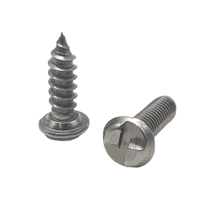 Vis de sécurité antivol Fasto Supply en acier inoxydable 18-8 304 316 à fente en S, boulons à filetage mécanique unidirectionnels inviolables - Product Image 1