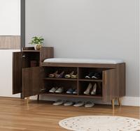Armoire à chaussures Rack Salon Panneau d'entrée meubles Banc Étagère à chaussures