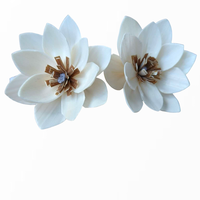 8cm Nouveau Design Aroma Reed Diffuseur Fleurs Fait Main Sola Bois Fleur