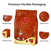 Pochette transparente personnalisée avec fenêtre pour une visualisation directe des produits internes (snacks et granulés)