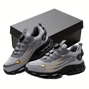 Chaussures de sécurité pour hommes Waliantile, bottes de travail indestructibles avec embout en acier anti-perforation et anti-écrasement, semelle intérieure en TPU - Product Image 1