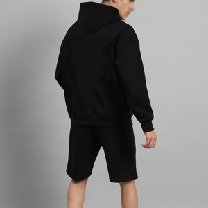 ชุดลำลองดีไซน์ล่าสุด ผ้าฝ้ายพิมพ์โลโก้ได้ ชุดเซ็ต 2 ชิ้น คุณภาพพรีเมียม ทนทาน ใส่สบายในฤดูร้อน ดีไซน์ระบายอากาศ เสื้อฮู้ดดี้และกางเกงขาสั้น - Product Image 5