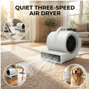 Soplador de Aire Caliente Industrial de 2900W, 220-240V, 3 Velocidades, Motor Silencioso, Secador de Autos Eléctrico <span class=keywords><strong>con</strong></span> Aire Frío y Caliente, Ventilador Axial <span class=keywords><strong>con</strong></span> Rodamientos de Bolas para Lavado de Autos y Pisos - Product Image 5