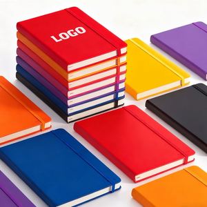 Low MOQ Custom Wholesale Promotional A5 Business Aesthetic Journals Notebook PU Leather Hardcover Notebooks for Students - Product Image 1