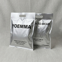 Sac de courses réutilisable métallique imperméable du fabricant, pochette de vente au détail, sacs de courses en plastique, emballage
