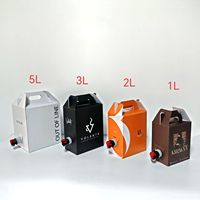 Dispensador de líquidos AT PACK de 1L, 3L, 5L, caja de café de papel, bolsa BIB para café en caja, bolsa de café desechable en caja con válvula para SA y EAU