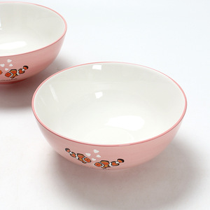 Cuencos de cerámica al por mayor, cuencos para sopa resistentes a altas temperaturas con esmalte bajo, cuencos de ramen de alto valor, color rosa - Product Image 1