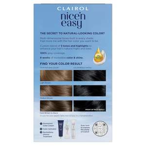 Crème colorante permanente pour cheveux <span class=keywords><strong>Clairol</strong></span> Nice'n Easy 2 Noir, lot de 3, fabriqué en Chine - Product Image 2