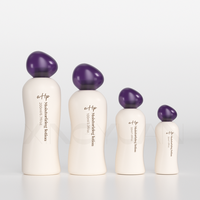 Nouveau prototype de moule, forme simple et unique, flacons de lotion corporelle en plastique, flacon de toner pour soins de la peau biodégradable personnalisé
