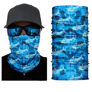 Pañuelo Tubular Multifuncional Sublimable con Estampado de Peces Oceánicos para Ciclismo y Pesca - Product Image 4