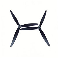 Hélice de drone de course UAV quadricoptère haute performance en fibre de carbone légère et nylon 1310 à 3 pales, noire, épaisseur 13 mm