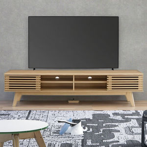高級リビングルームエンターテインメントセンター家具ウッドメディアユニットコンソールモダンTVスタンドキャビネットウッドTVテーブル - Product Image 3
