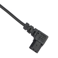 Câble d'alimentation Linsheng CE VDE approuvé, 3 broches, prise Schuko à angle droit personnalisée OEM vers extrémité C13, rallonge UE pour PC