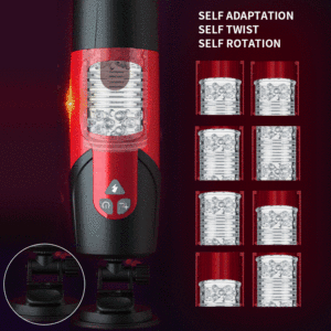 Boîte personnalisée gratuite - Gobelet de masturbation Blowjob Rotation télescopique automatique Chauffage Silicone Vagin Vraie chatte <span class=keywords><strong>Masturbateur</strong></span> pour adultes - Product Image 3