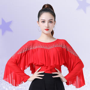 Camisa de <span class=keywords><strong>mujer</strong></span> de baile latino de <span class=keywords><strong>salsa</strong></span> - Product Image 3