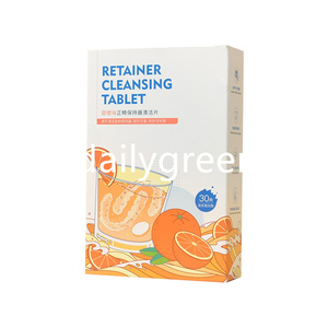 Comprimé de retenue dentaire nettoyant à saveur de menthe biologique OEM marque privée vente en gros soins de prothèses dentaires soins interdentaires nouvelle prothèse dentaire - Product Image 5