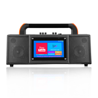 CQA 2019 nueva máquina de Karaoke Dual 4 "sistema Android Wifi red portátil Karaoke altavoz para uso doméstico/fiesta