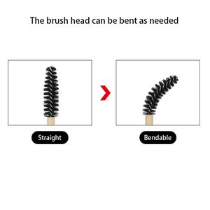 แปรงมาสคาร่าด้ามไม้ไผ่แบบใช้แล้วทิ้ง 50 ชิ้น สำหรับต่อขนตาและปัดคิ้ว - Product Image 4