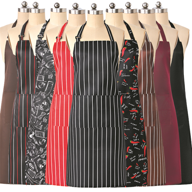 Aprons for Women with Pockets Adjustable Strap and Waist Ties Washable Printed Baking, Cooking, Gardening Cosplay