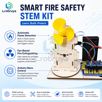 Kit de ventilateur d'extinction d'incendie automatique DIY pour Arduino Nano, détection de flamme, projet scientifique STEM pour enfants LT-YZ0175