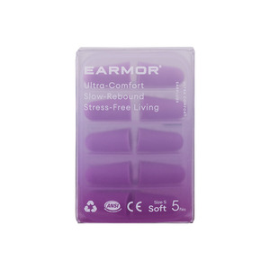 ที่อุดหูโฟมตัดเสียงรบกวน EARMOR ระดับพรีเมียม สำหรับการนอนหลับ 36dB SNR แบบคืนตัวช้า สำหรับการเดินทางและการเรียน 5 คู่/กล่อง - Product Image 2