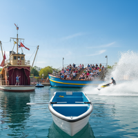 Bateau à rames rigide en fibre de verre Meierya Electric pour 4 personnes avec capacité de dérive et prix d'usine