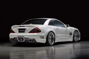 Kit carrosserie large Mercedes SL R230, style WD amélioré, pare-chocs avant et arrière, spoiler, état neuf - Product Image 4