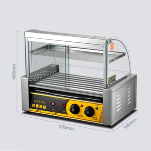 Máquina comercial <span class=keywords><strong>de</strong></span> parrilla <span class=keywords><strong>de</strong></span> rodillo para perros calientes, Mini tostador <span class=keywords><strong>de</strong></span> <span class=keywords><strong>salchichas</strong></span> para uso comercial o doméstico, cocina giratoria eléctrica automática - Product Image 6