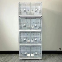Jaulas Apilables de Alta Calidad para Cría de Aves 2024, Jaula Grande de Metal para Pájaros