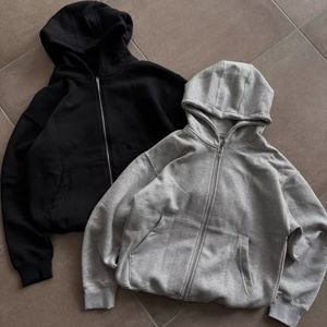 เสื้อฮู้ดดี้ผ้าคอตตอน 100% หนัก 380 แกรม คุณภาพสูง สไตล์วินเทจฟอกสี พร้อมฮู้ดขนาดใหญ่ ทรงหลวมสำหรับผู้ชาย รับสกรีนโลโก้ตามแบบ - Product Image 1