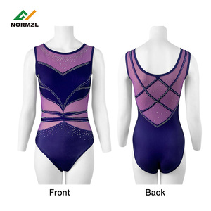 <span class=keywords><strong>Justaucorps</strong></span> de gymnastique sublimés sans manches <span class=keywords><strong>justaucorps</strong></span> de danse de performance de compétition vêtements de gymnastique pour les filles - Product Image 4