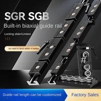 Guide linéaire à axe optique haute vitesse SGR20 en acier pour roulement, glissière bi-axiale intégrée CNC à verrouillage central, haute précision pour la photographie