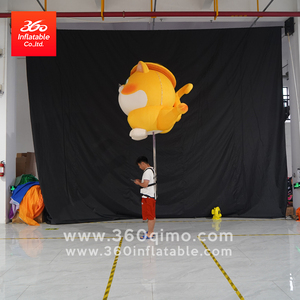Mascotte d'animal de dessin animé personnalisé, déguisement gonflable de chat, sac à <span class=keywords><strong>dos</strong></span> avec deux bâtons, grand <span class=keywords><strong>souffleur</strong></span> pour événements, publicité, produits gonflables - Product Image 4