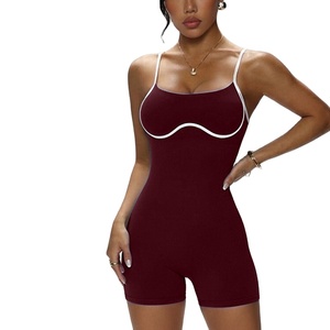Nouvelle Arrivée Jupe de sport d'été contrastée anti-transpiration pour yoga et tennis, justaucorps moulant anti-exposition - Product Image 2