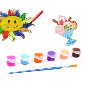 Conjunto de Arte DIY Personalizado com Tinta Acrílica Transparente de 12 Cores Não Tóxica para Crianças, Design de Suncatcher em Vidro, Papel e Tela, 3ml - Product Image 4